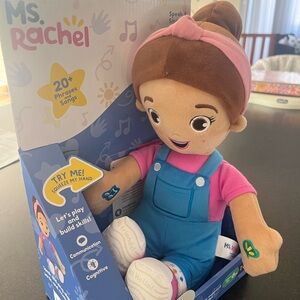 Rachel Stuffed Doll with Pink and Blue Outfit